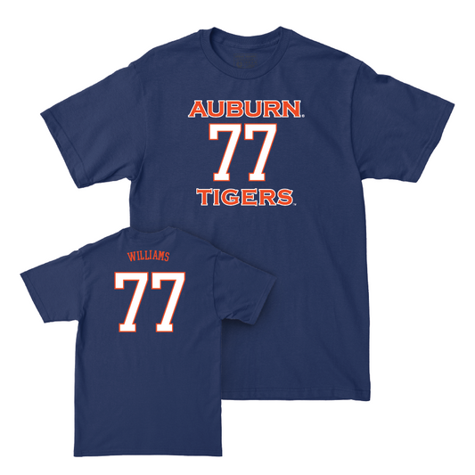 Auburn Women's Soccer Navy Sideline Tee - Mya Williams Small