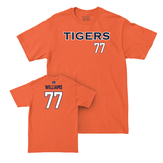 Auburn Women's Soccer Orange Tigers Tee - Mya Williams Small