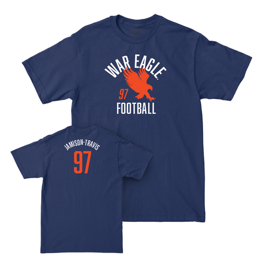 Auburn Football Navy War Eagle Tee - Quientrail Jamison-Travis Small