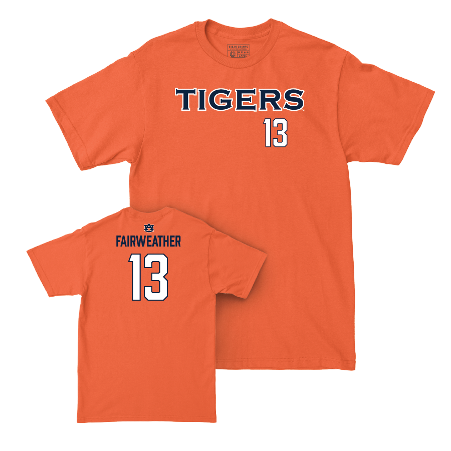 Auburn Football Orange Tigers Tee - Rivaldo Fairweather Small