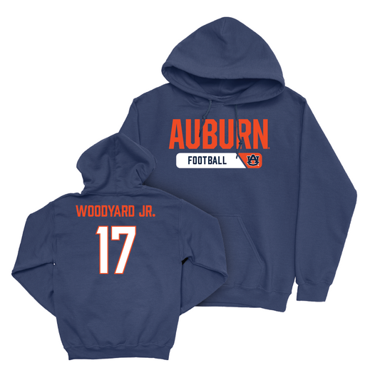 Auburn Football Navy Staple Hoodie - Robert Woodyard Jr. Small