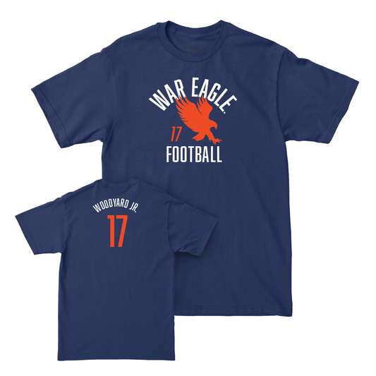 Auburn Football Navy War Eagle Tee - Robert Woodyard Jr. Small