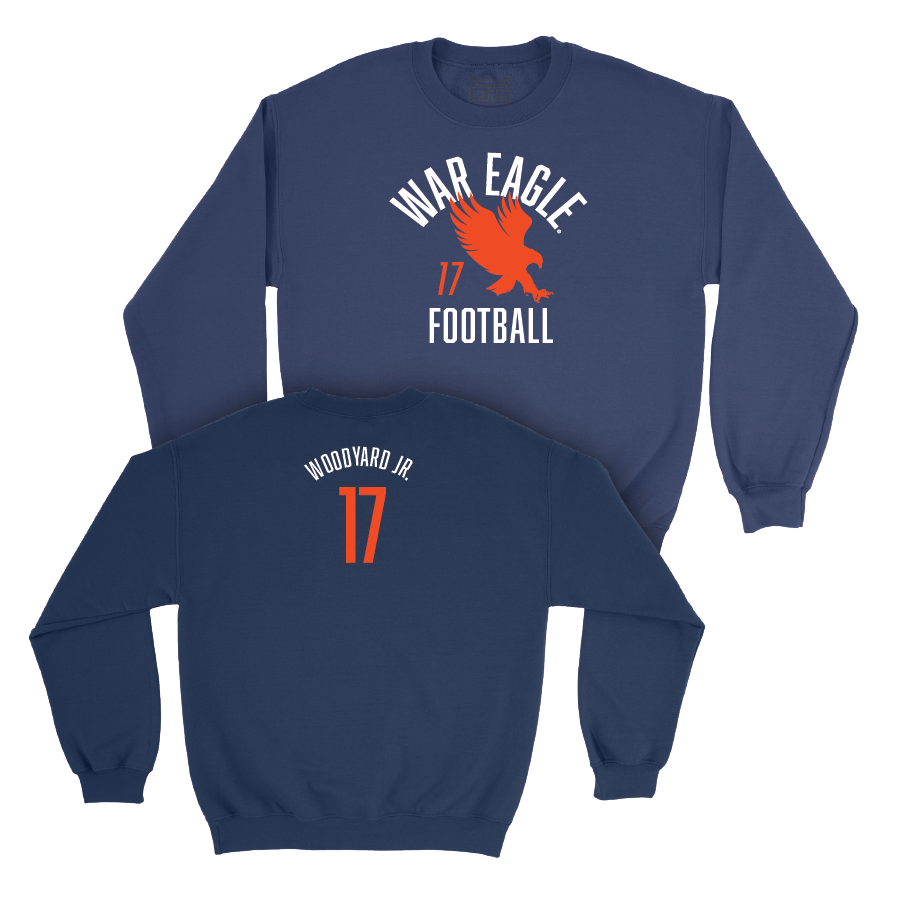 Auburn Football Navy War Eagle Crew - Robert Woodyard Jr. Small