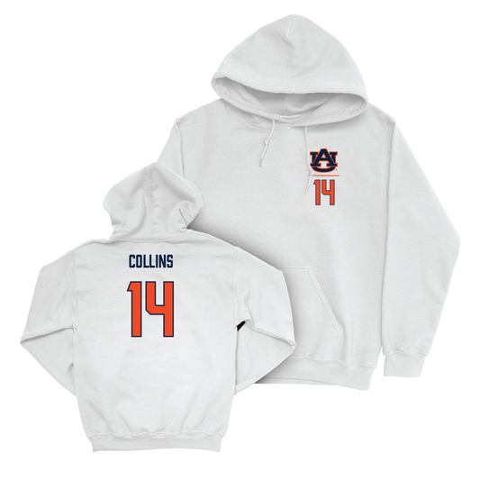 Auburn Women's Basketball White Logo Hoodie - Taylen Collins Small