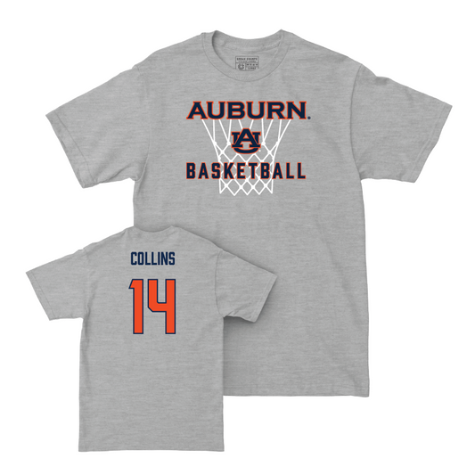 Auburn Women's Basketball Sport Grey Hardwood Tee - Taylen Collins Small