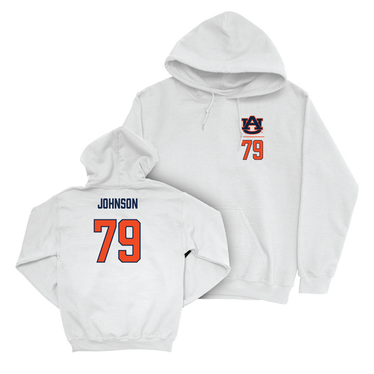 Auburn Football White Logo Hoodie - Tyler Johnson Small
