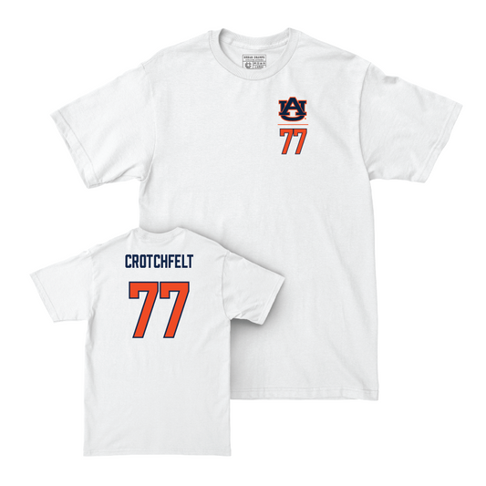 Auburn Baseball White Logo Comfort Colors Tee - Zach Crotchfelt Small