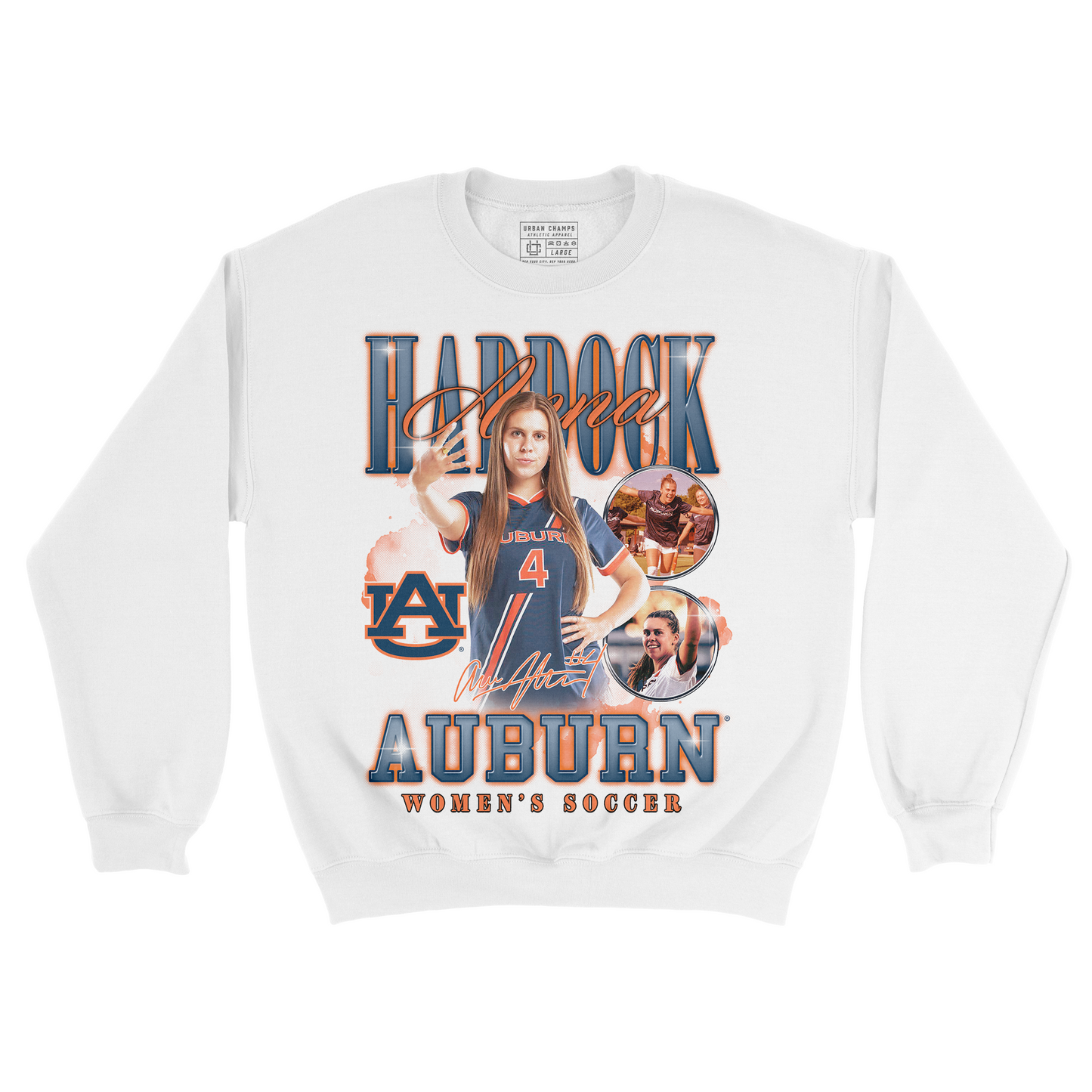 EXCLUSIVE RELEASE: Anna Haddock 90s Retro White Crew