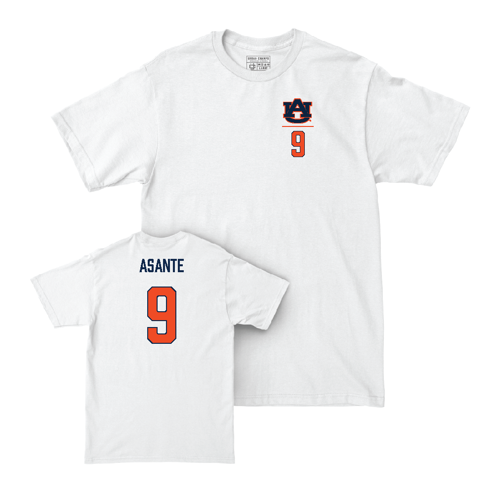 Auburn Football White Logo Comfort Colors Tee   - Eugene Asante