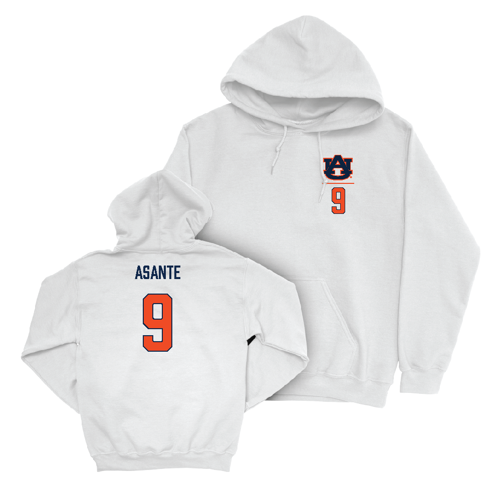 Auburn Football White Logo Hoodie   - Eugene Asante