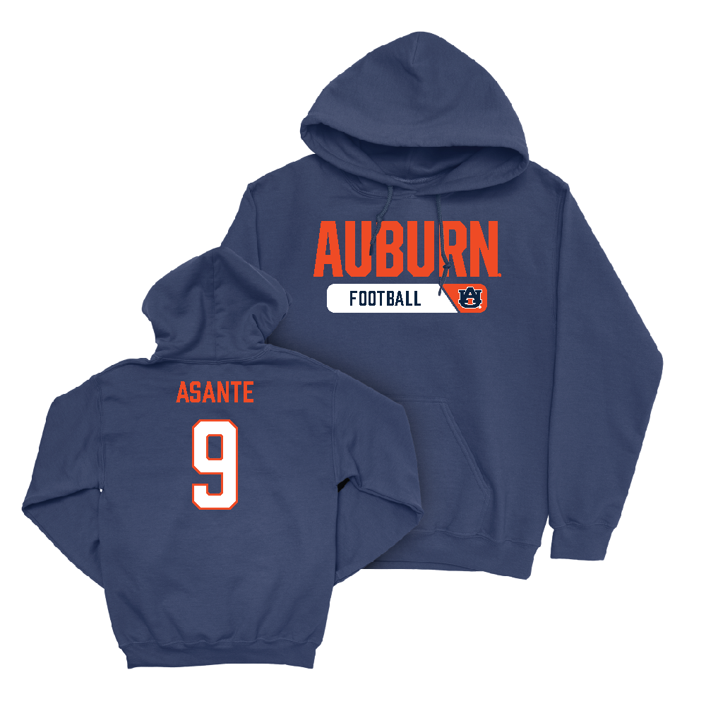 Auburn Football Navy Staple Hoodie   - Eugene Asante