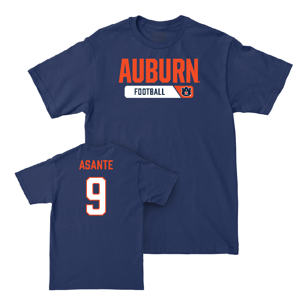 Auburn Football Navy Staple Tee   - Eugene Asante