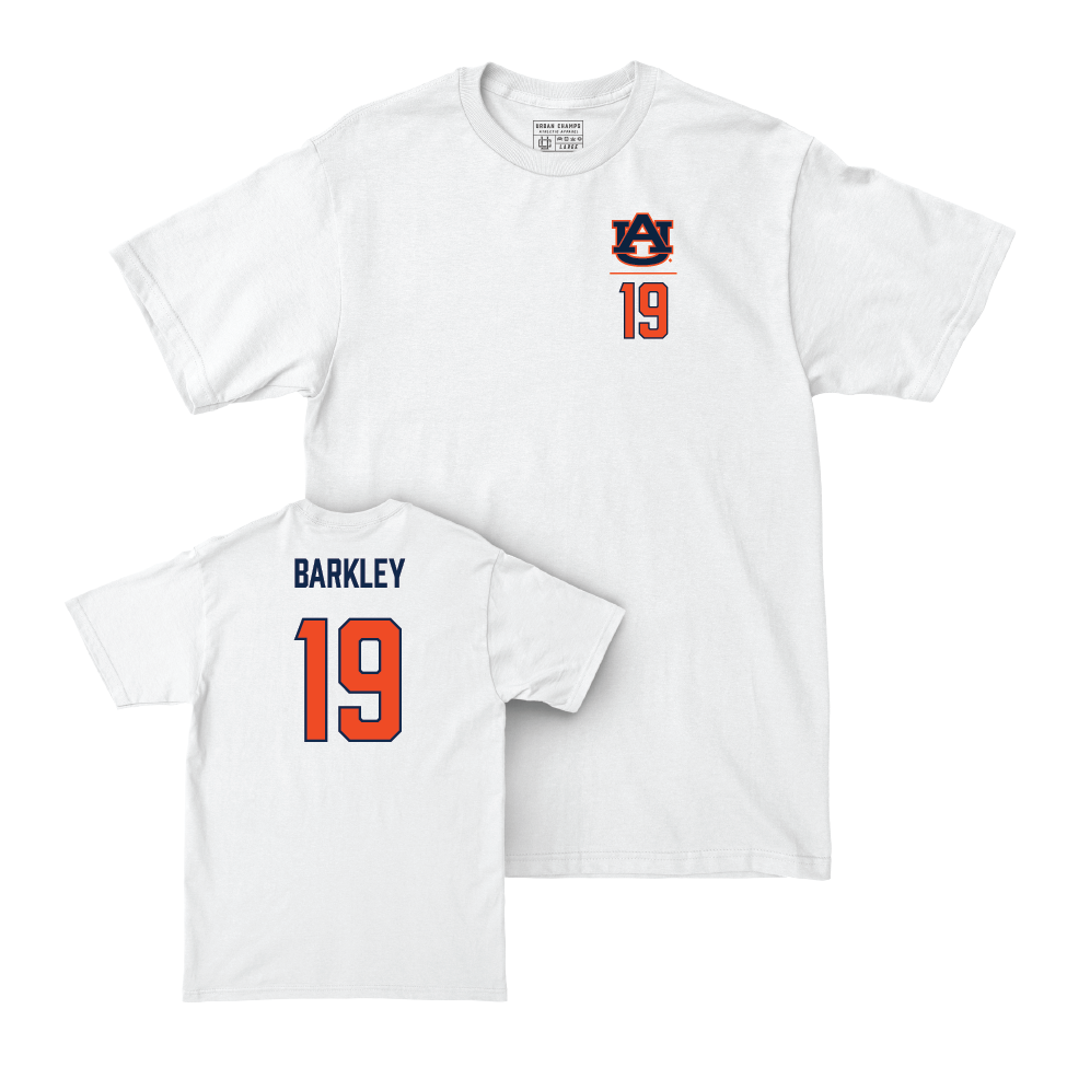 Auburn Football White Logo Comfort Colors Tee  - Jackson Barkley