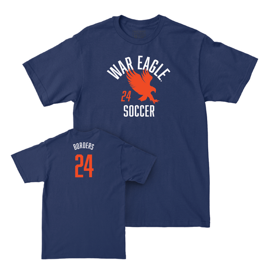 Auburn Women's Soccer Navy War Eagle Tee  - Lily Borders