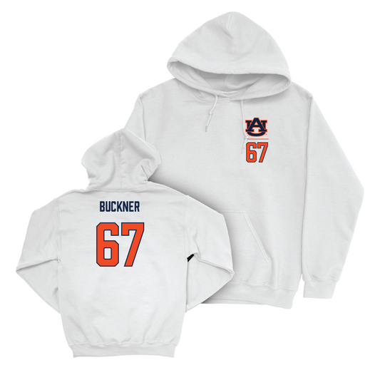 Auburn Football White Logo Hoodie  - JR Buckner