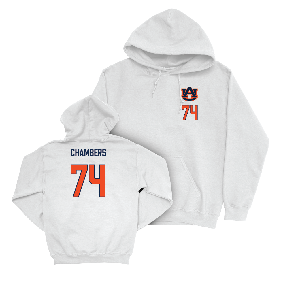 Auburn Football White Logo Hoodie  - Ronan Chambers