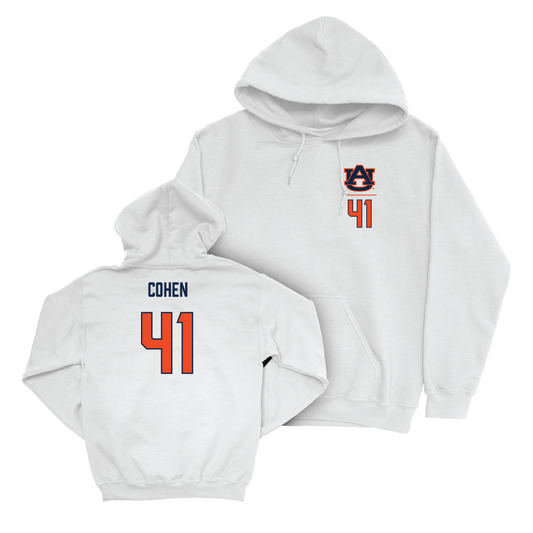 Auburn Football White Logo Hoodie  - Josh Cohen