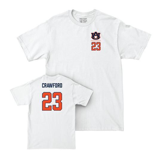 Auburn Football White Logo Comfort Colors Tee  - Jalyn Crawford