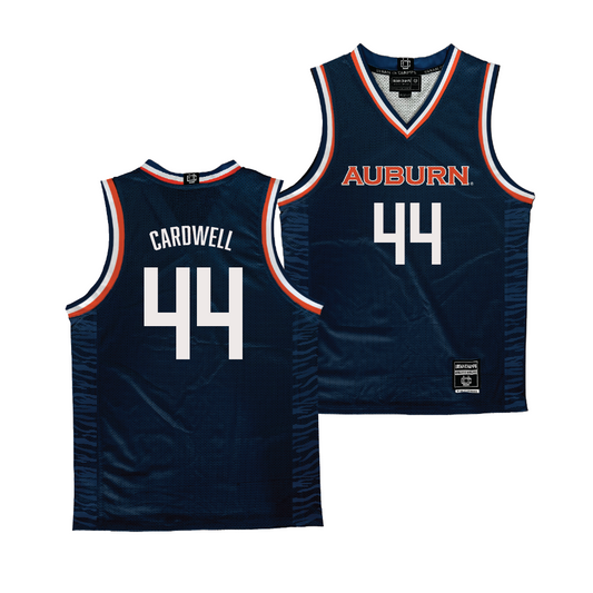 Auburn Men's Basketball Navy Jersey - Dylan Cardwell | #44