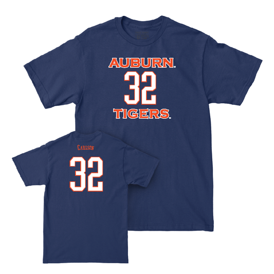 Auburn Football Navy Sideline Tee   - Cade Carlson