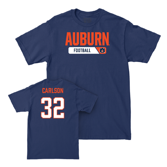 Auburn Football Navy Staple Tee   - Cade Carlson