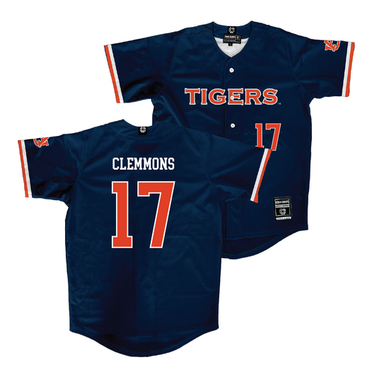 Auburn Softball Navy Jersey - Chalea Clemmons | #17