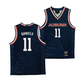 Auburn Women's Basketball Navy Jersey  - Syriah Daniels