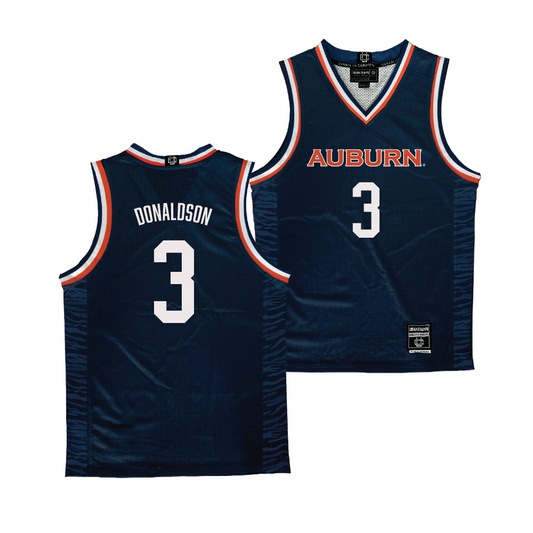 Auburn Men's Basketball Navy Jersey - Tre Donaldson | #3