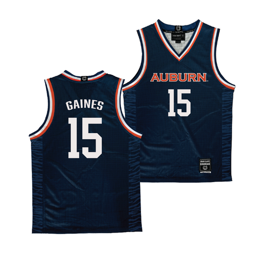 Auburn Women's Basketball Navy Jersey - Kionna Gaines | #15