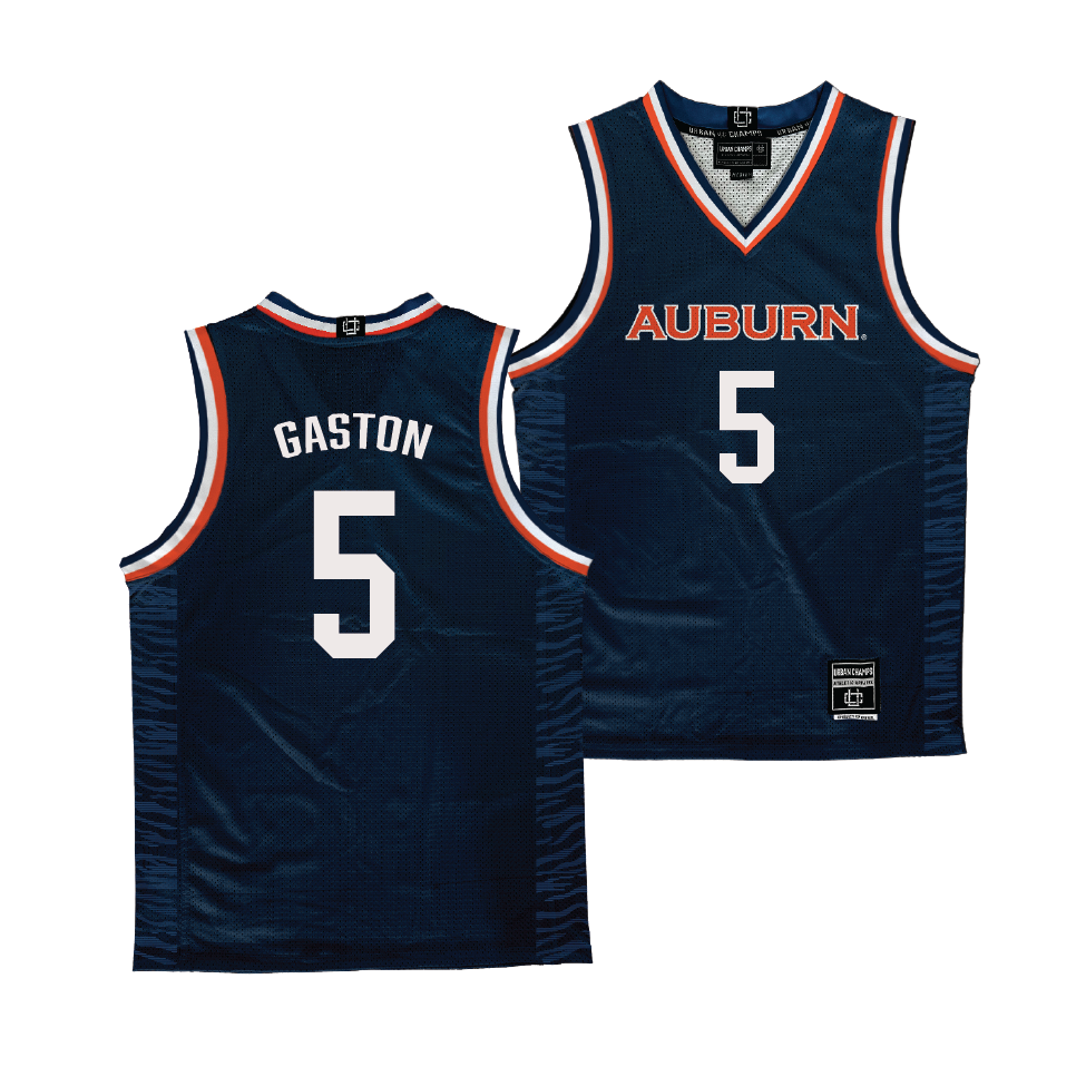 Auburn Women's Basketball Navy Jersey  - Deyona Gaston