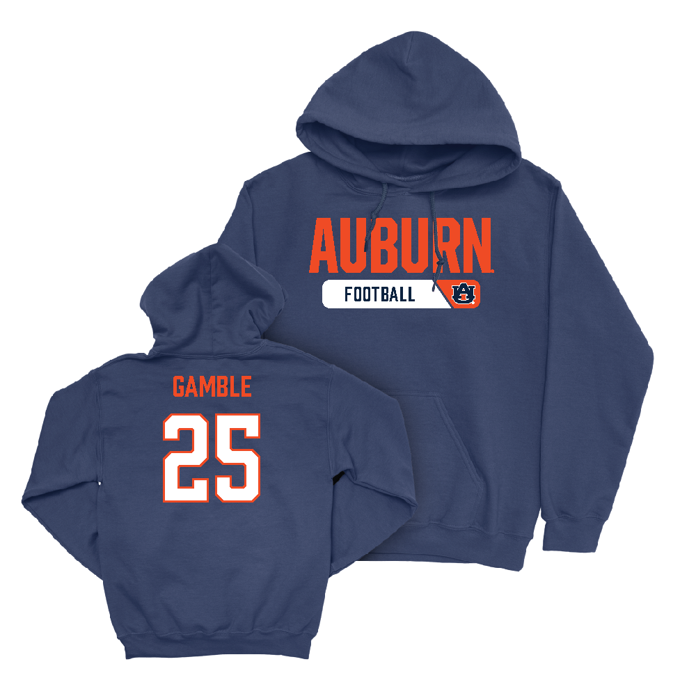 Auburn Football Navy Staple Hoodie   - Cole Gamble