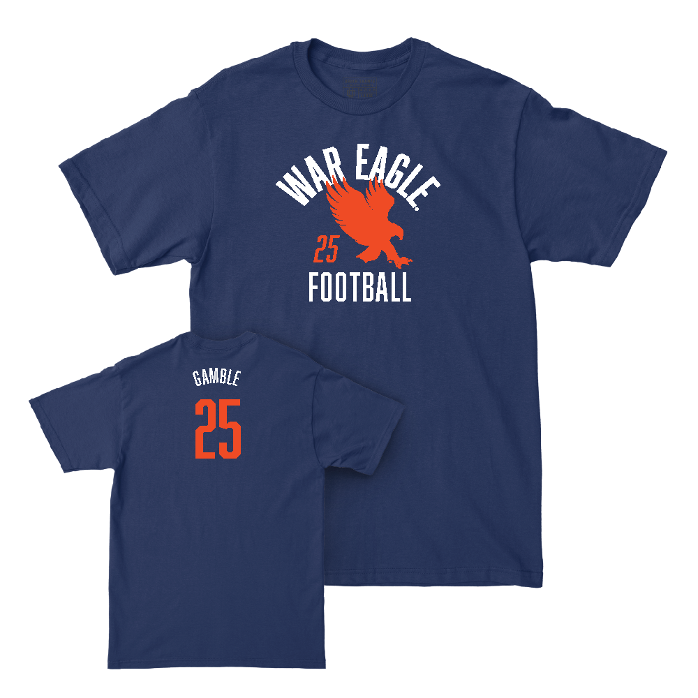 Auburn Football Navy War Eagle Tee   - Cole Gamble