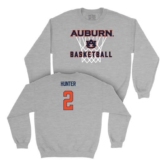 Auburn Women's Basketball Sport Grey Hardwood Crew  - Jordan Hunter