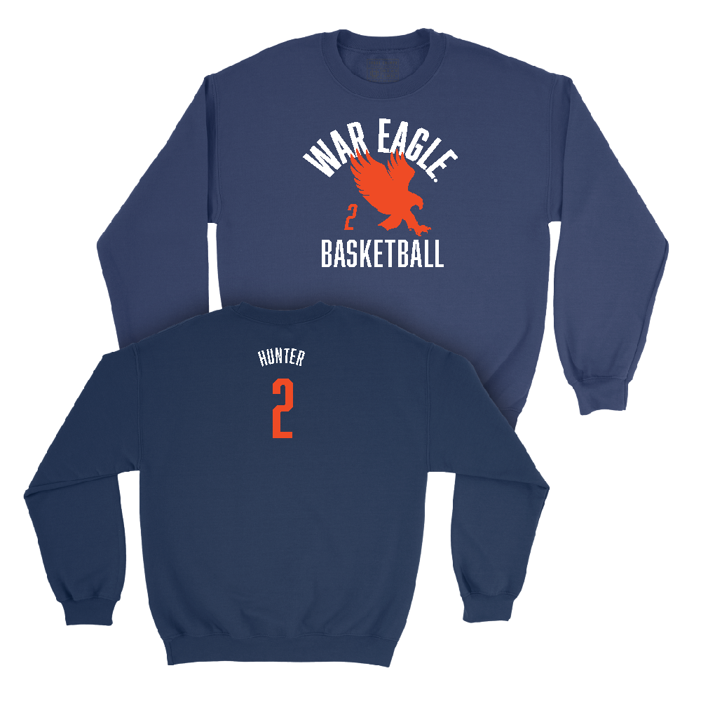 Auburn Women's Basketball Navy War Eagle Crew  - Jordan Hunter