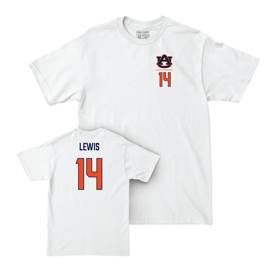 Auburn Football White Logo Comfort Colors Tee  - Robert Lewis