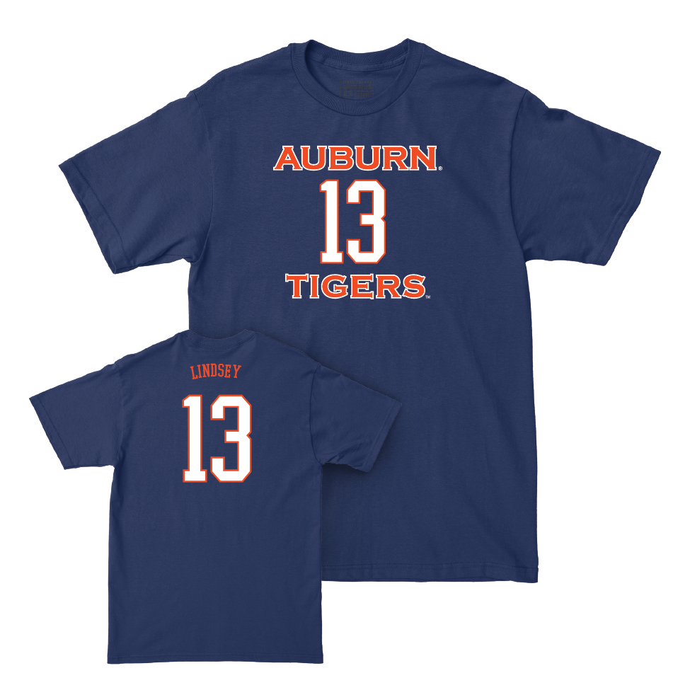 Auburn Football Navy Sideline Tee  - TJ Lindsey