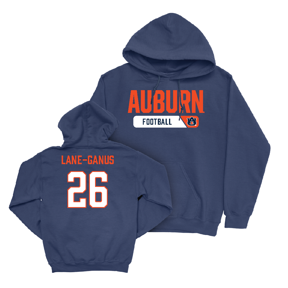 Auburn Football Navy Staple Hoodie   - A’Mon Lane-Ganus