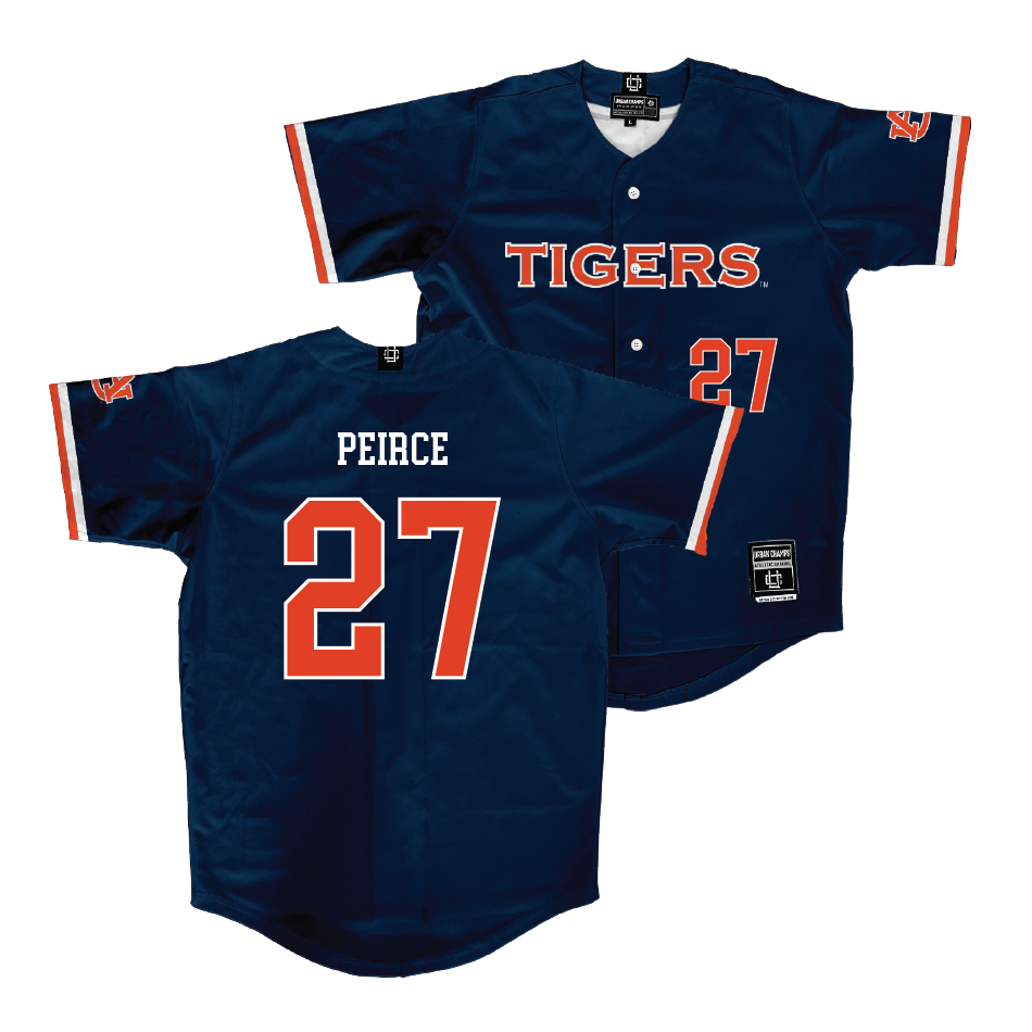 Auburn Baseball Navy Jersey - Bobby Peirce | #27