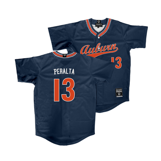 Auburn Softball Navy Jersey - Nelia Peralta | #13