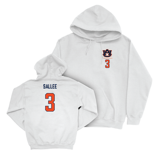 Auburn Women's Soccer White Logo Hoodie  - Shelby Sallee