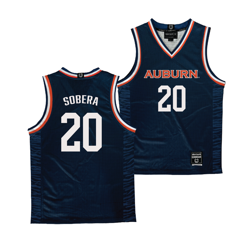 Auburn Men's Basketball Navy Jersey - Carter Sobera | #20