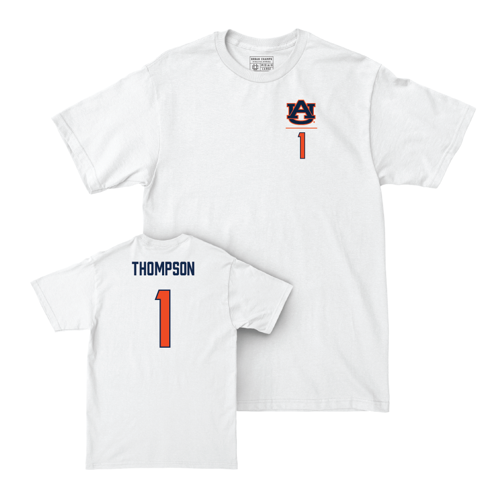 Auburn Football White Logo Comfort Colors Tee  - Jerrin Thompson