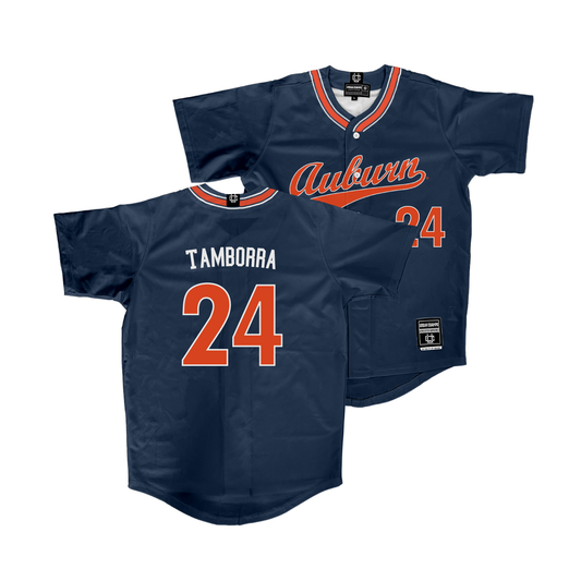 Auburn Softball Navy Jersey  - Malayna Tamborra