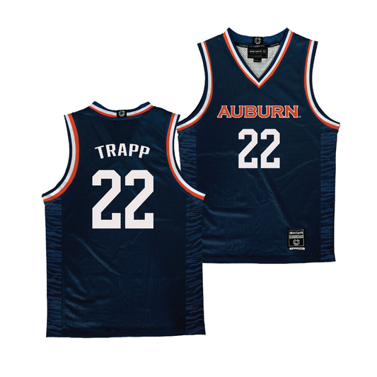 Auburn Men's Basketball Navy Jersey - Reed Trapp | #22