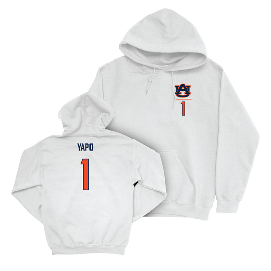 Auburn Women's Soccer White Logo Hoodie  - Ayana Yapo