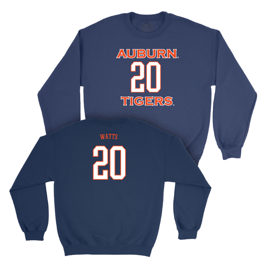 Auburn Baseball Navy Sideline Tee   - Dylan Watts