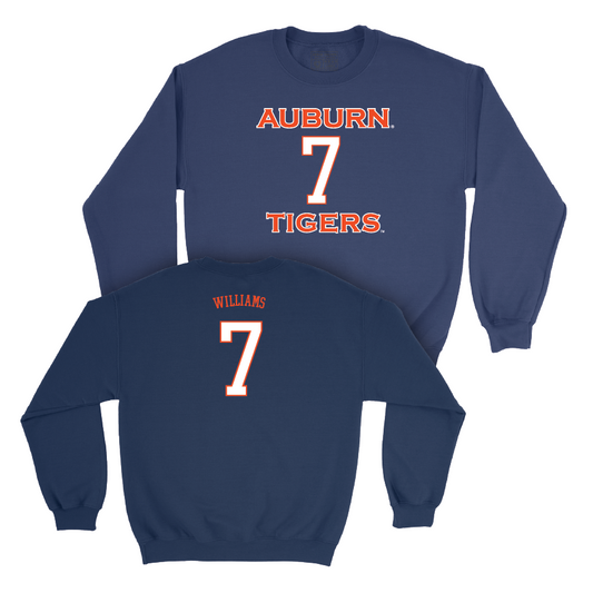 Auburn Men's Basketball Navy Sideline Tee   - CJ Williams