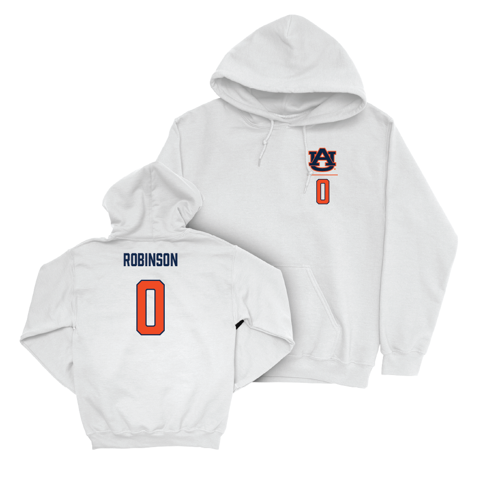 Auburn Football White Logo Hoodie   - Durell Robinson