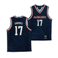 Auburn Men's Basketball Navy Jersey   - Drake Cardwell