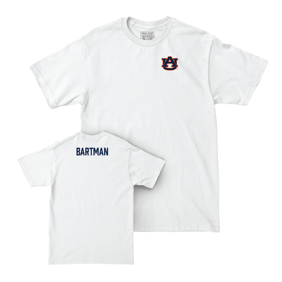 Auburn Women's Gymnastics White Logo Comfort Colors Tee  - Bryn Bartman